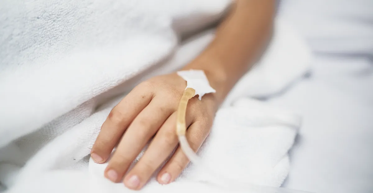Infusion an Hand
